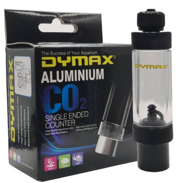 Dymax Co2 contador burbujas terminal simple aluminio